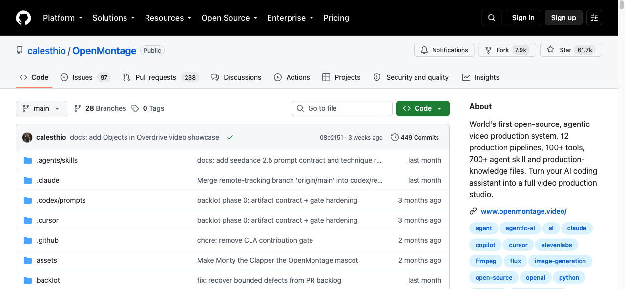 GitHub 仓库首页
